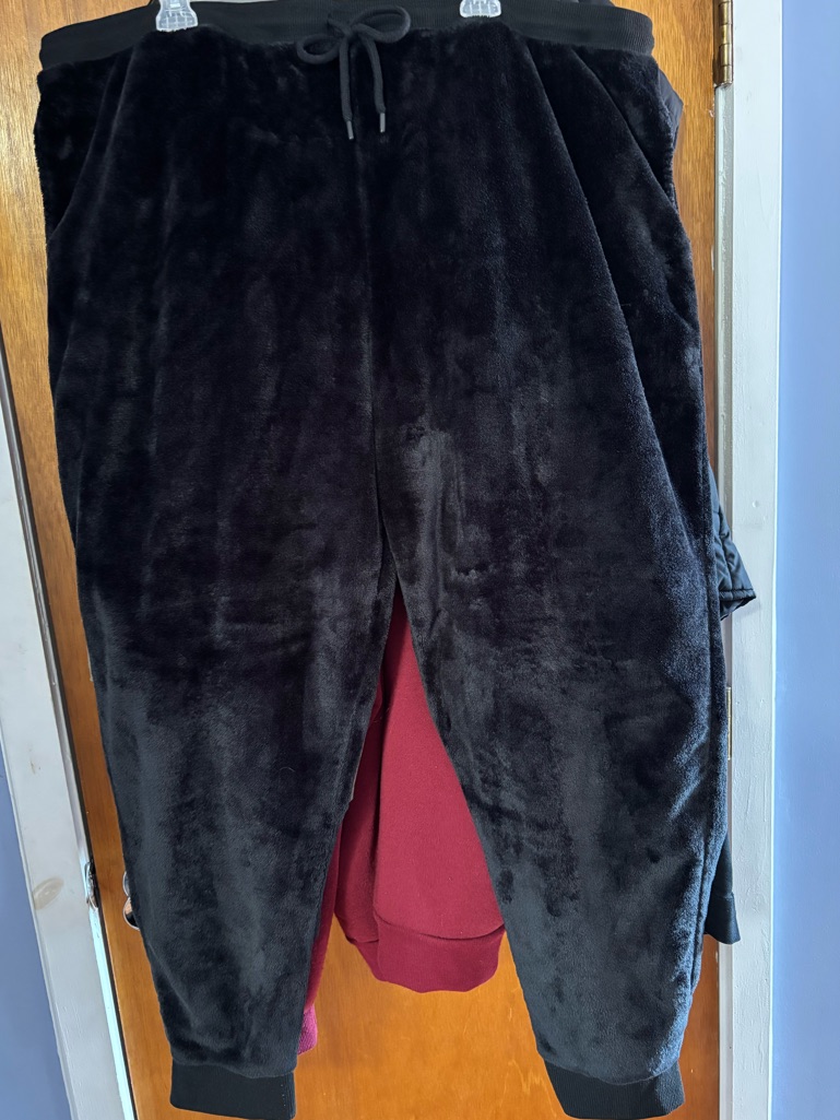 Secret Treasures Black Plush Jogger Sweatpants